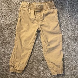 Carters Long Tan Jogger Pants Toddler Size 2T
